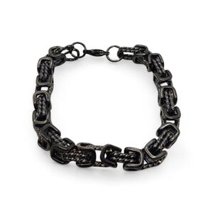 Black Link Men's Chain Bracelet